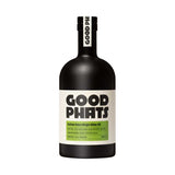 Black bottle of Good Phats Italian Extra Virgin Olive Oil on a white background