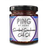 Picture of Master Chef Champion Ping Coombe's Smoked Szechuan Chilli Oil Jar on a white background