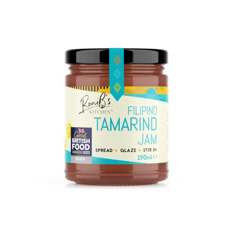 Jar of Roni's Kitchen Filipino Tamarind Jam on a white background