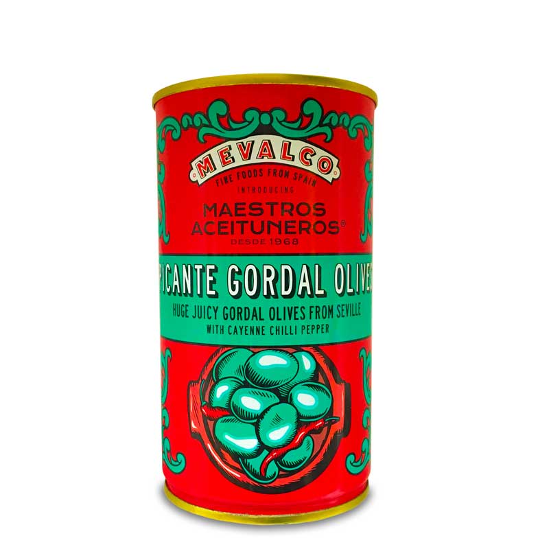 Mevalco Picante Gordal Olives in Tin 350g