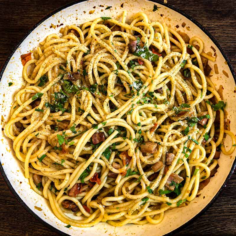 Somerset Foodie Bucatini alla Amatriciana Recipe