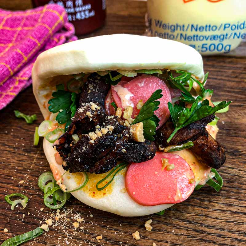 Crispy Miso Marinated Shiitake Bao Bun