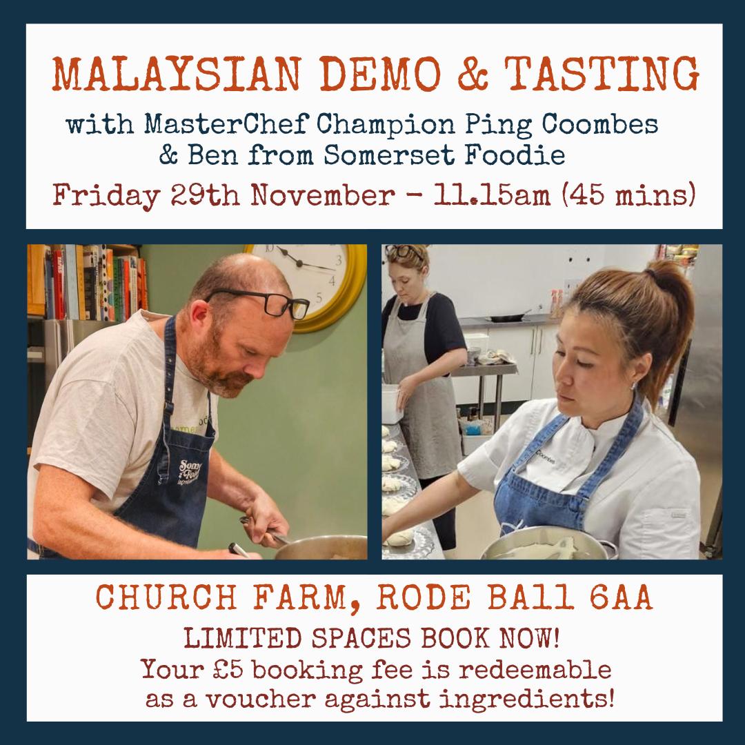 Malaysian Demo & Tasting - Friday 29th November 11.15am