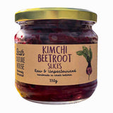 A jar of Bath Culture House Kimchi Beetroot Slices on a white background