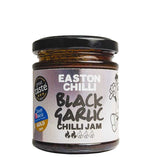 Jar of Easton Chilli Black Garlic Chilli Jam on a white background