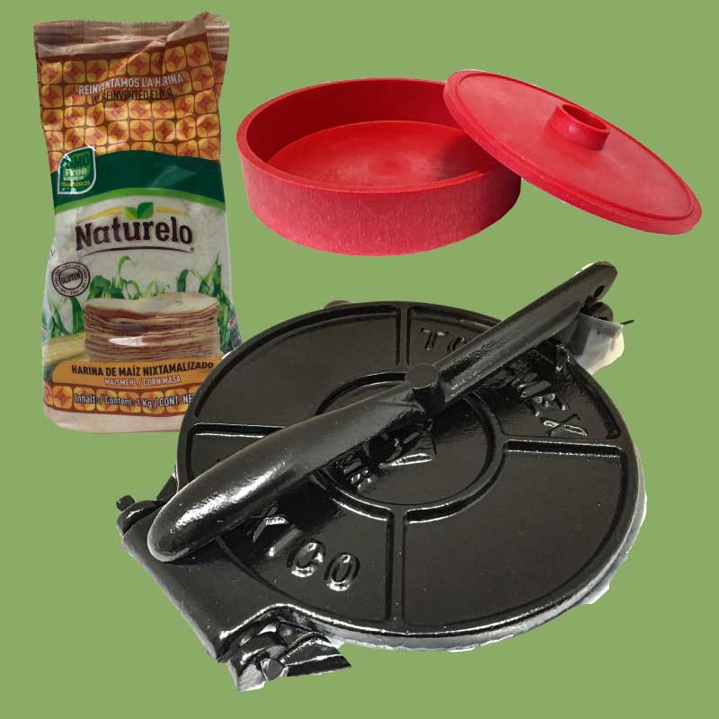 Mexican Corn Tortilla Making Kit for Tacos