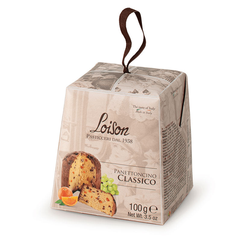 Loison Mini Panettone Classic with Raisins & Orange Peel, 100g