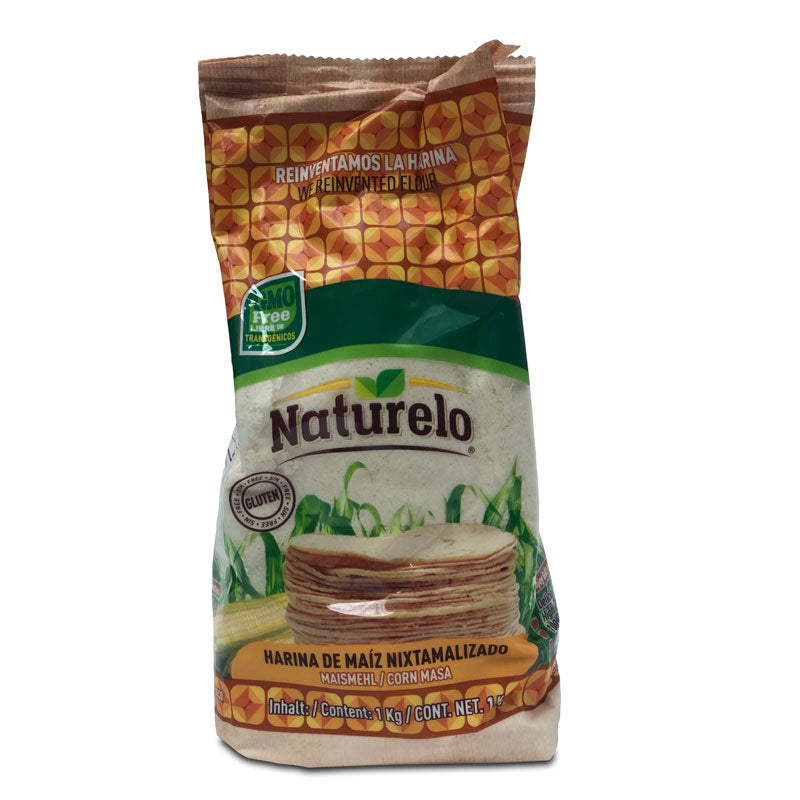 Naturelo White Harina de Maiz Maize Flour, 1kg